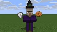 Witch with a cookie and milk (Image via planetminecraft)